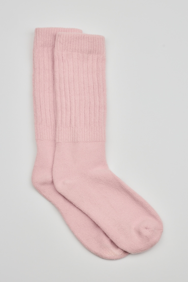 Scrunch Cloud Sock Pink - Image 3