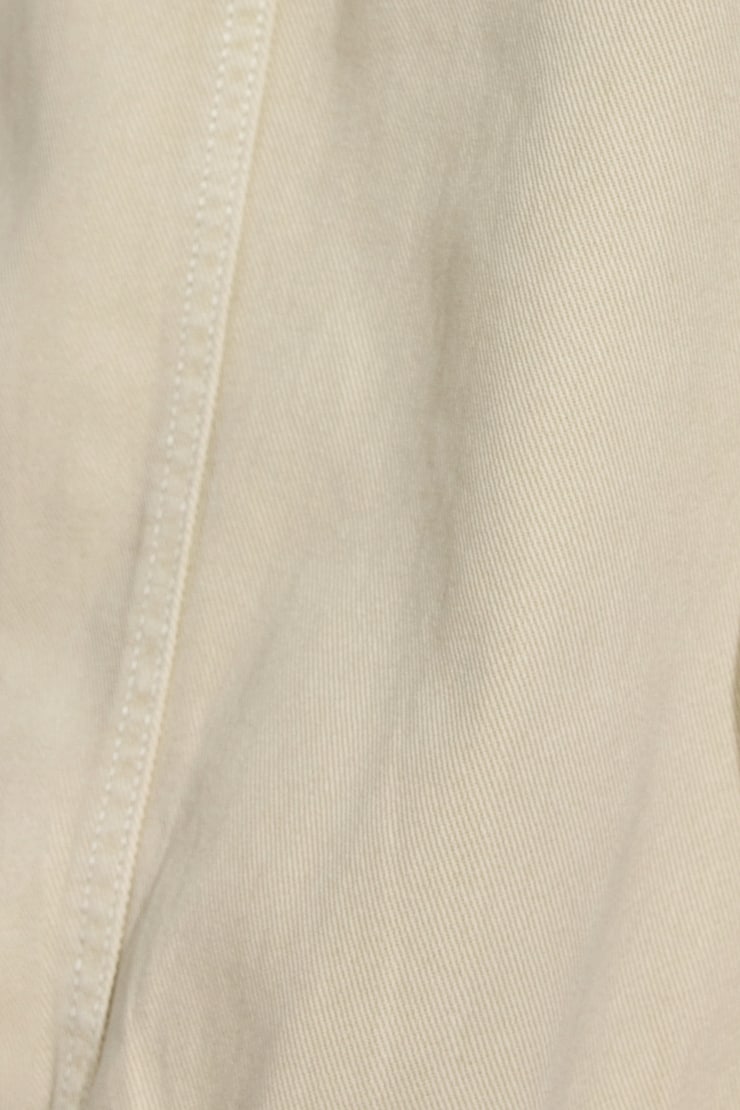 Twill Bomber Jacket Beige - Image 6