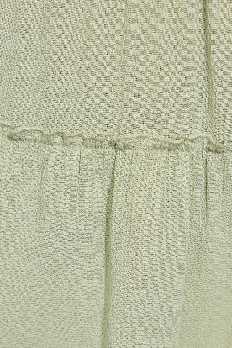 Tiered Mini Skirt Green - Image 5