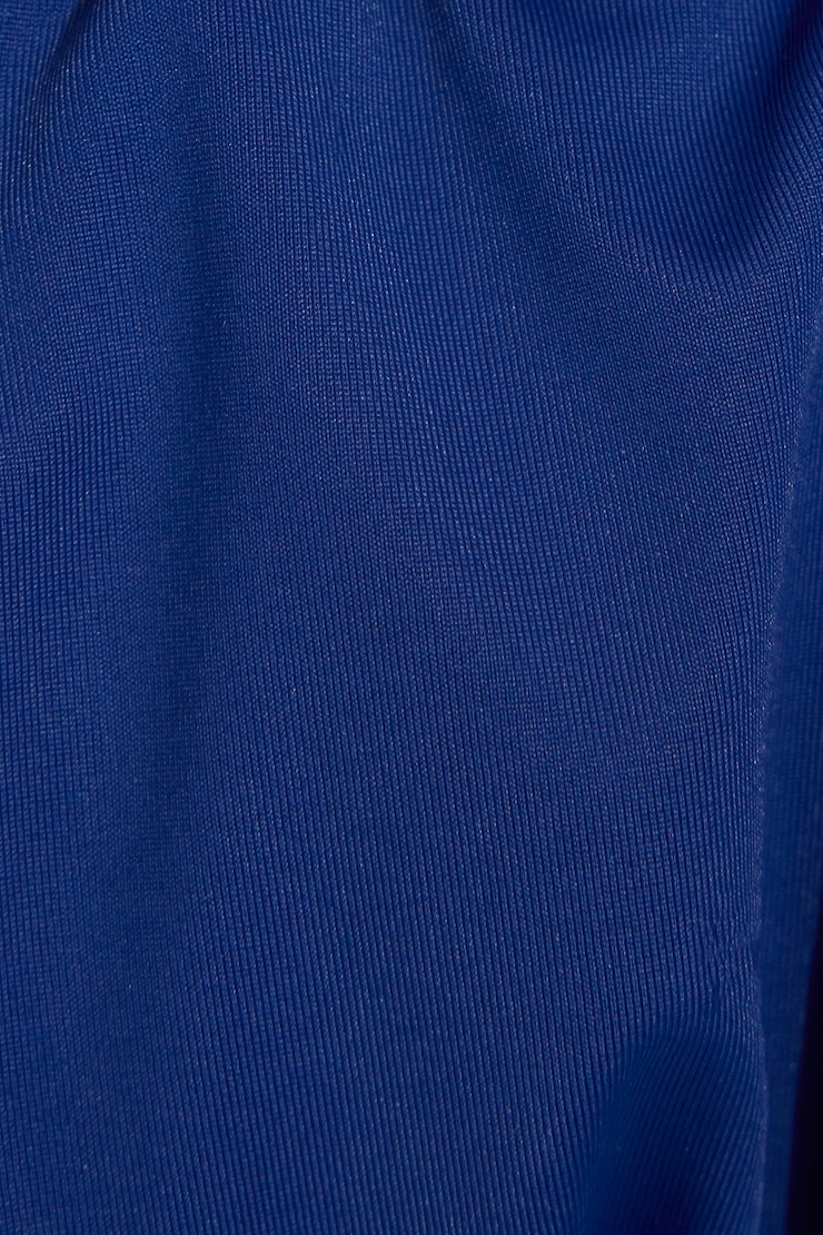 Ruched Side Tie Bikini Bottom Blue - Image 4