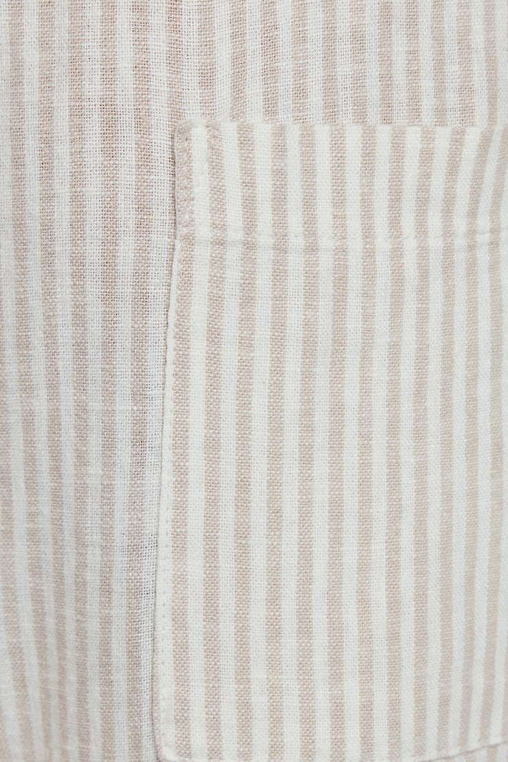 Millie Linen Pull-On Pants Beige - Image 5