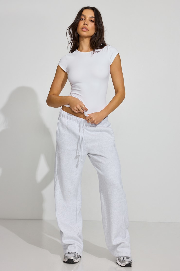 Sleek Crewneck T-Shirt White - Image 2