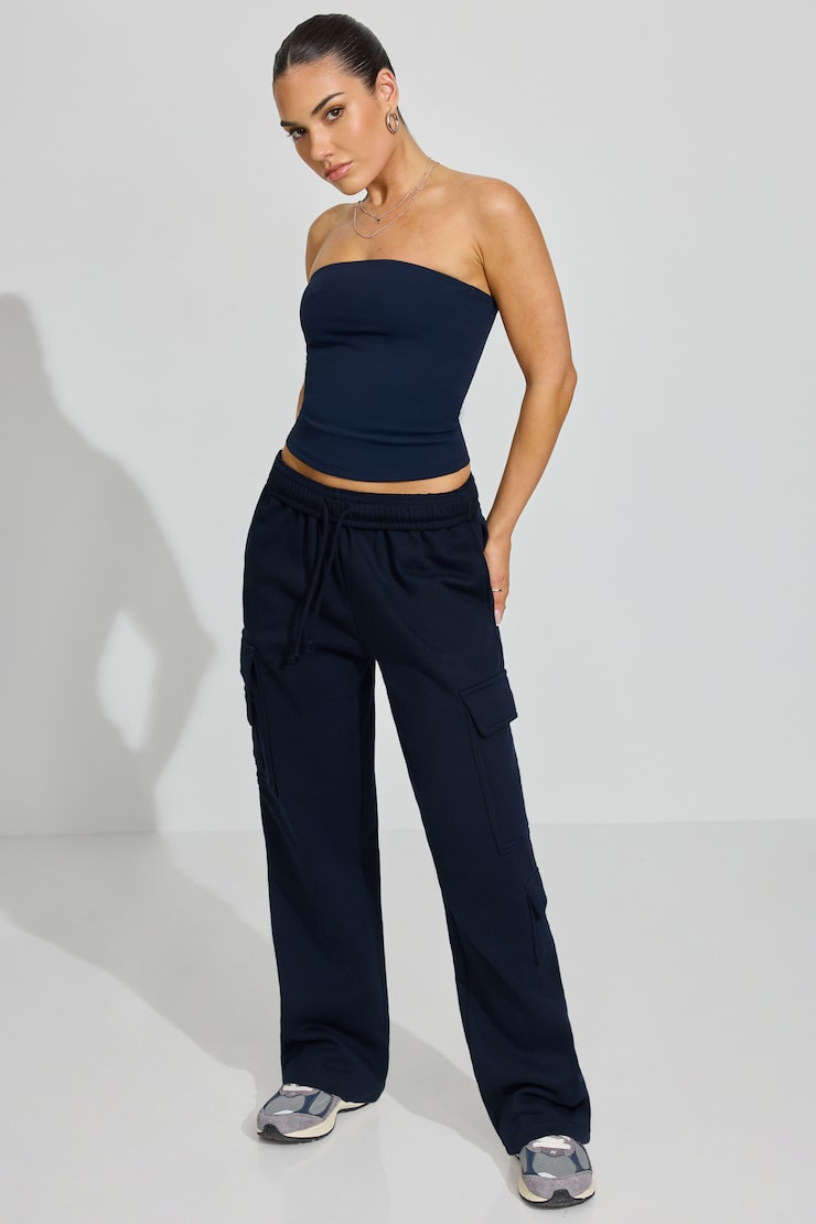 Sleek Longline Tube Top Navy - Image 2