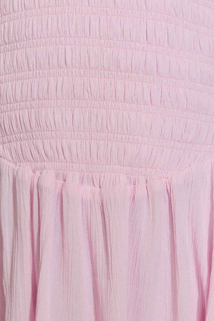 Ayla Halter Smocked Romper Dress Pink - Image 6