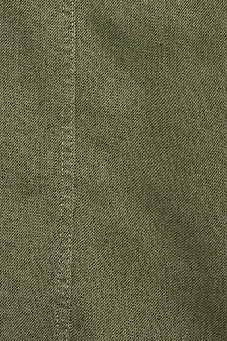Long Twill Field Jacket Green - Image 4