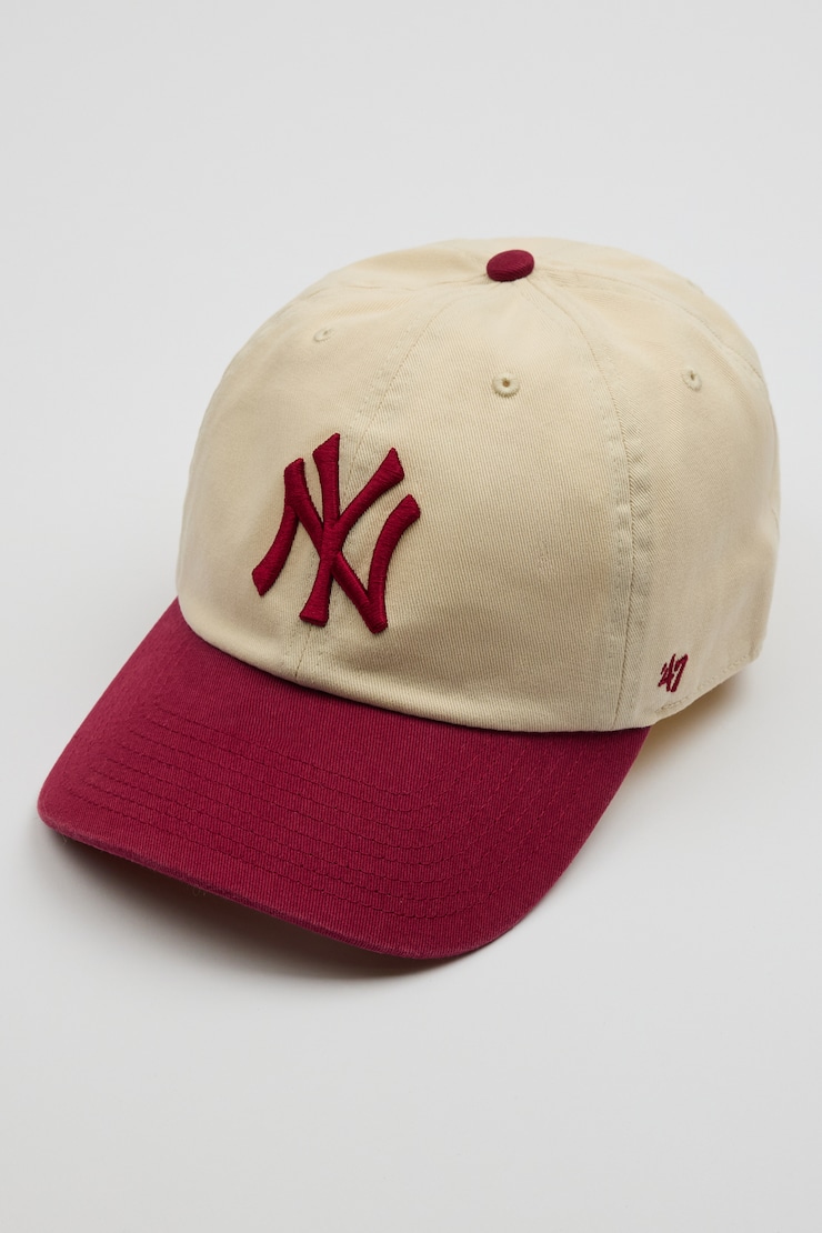 47 BRAND Two-Tone Clean Up Cap - NY Red - Image 2