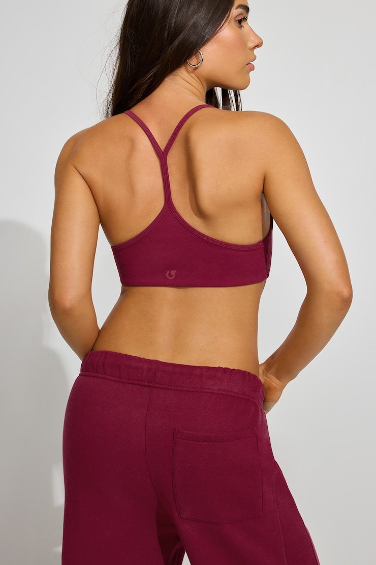 SoftActive Y-Back Bralette Burgundy - Image 3