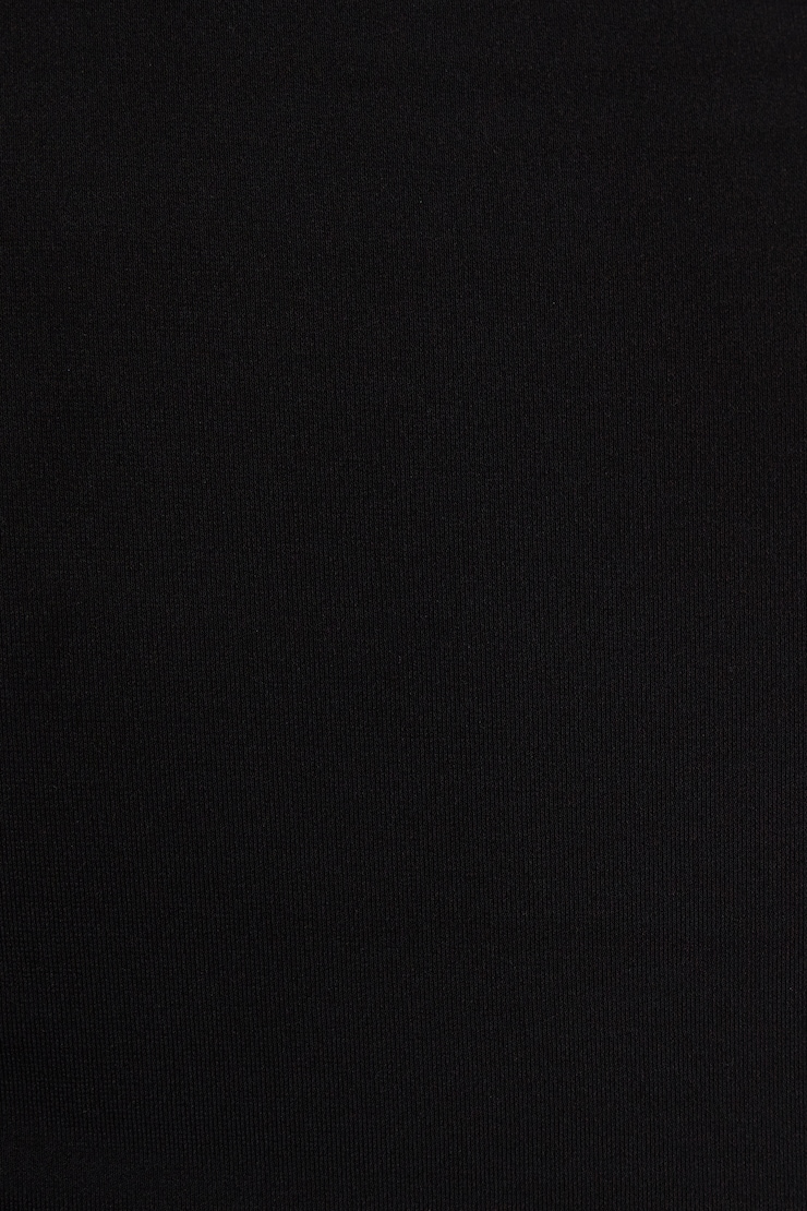 Deep Plunge Cowl Neck Mini Dress Black - Image 6