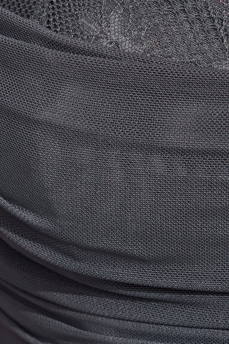 Ally Mesh Peekaboo Bustier Gray - Image 4