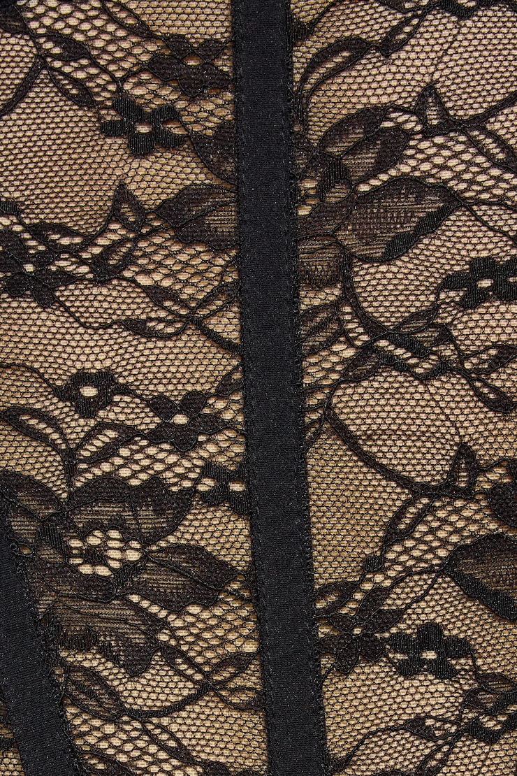 Amaya Lace Bustier Top Black - Image 4