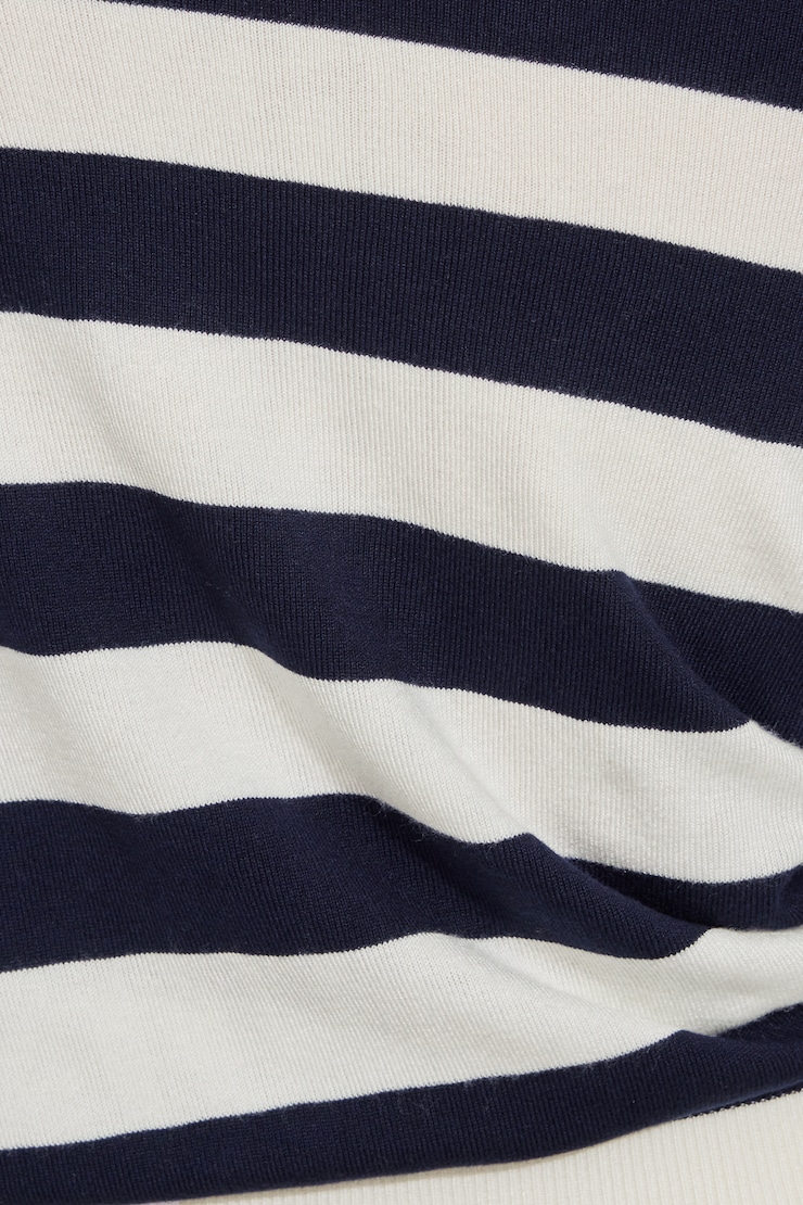 Rae Asymmetric Fine Sweater Navy - Image 4