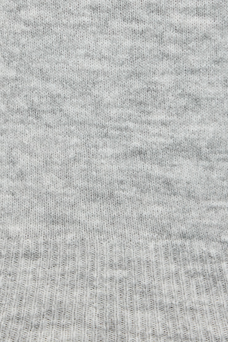 Long Sleeve Spongy Fitted Turtleneck Gray - Image 4