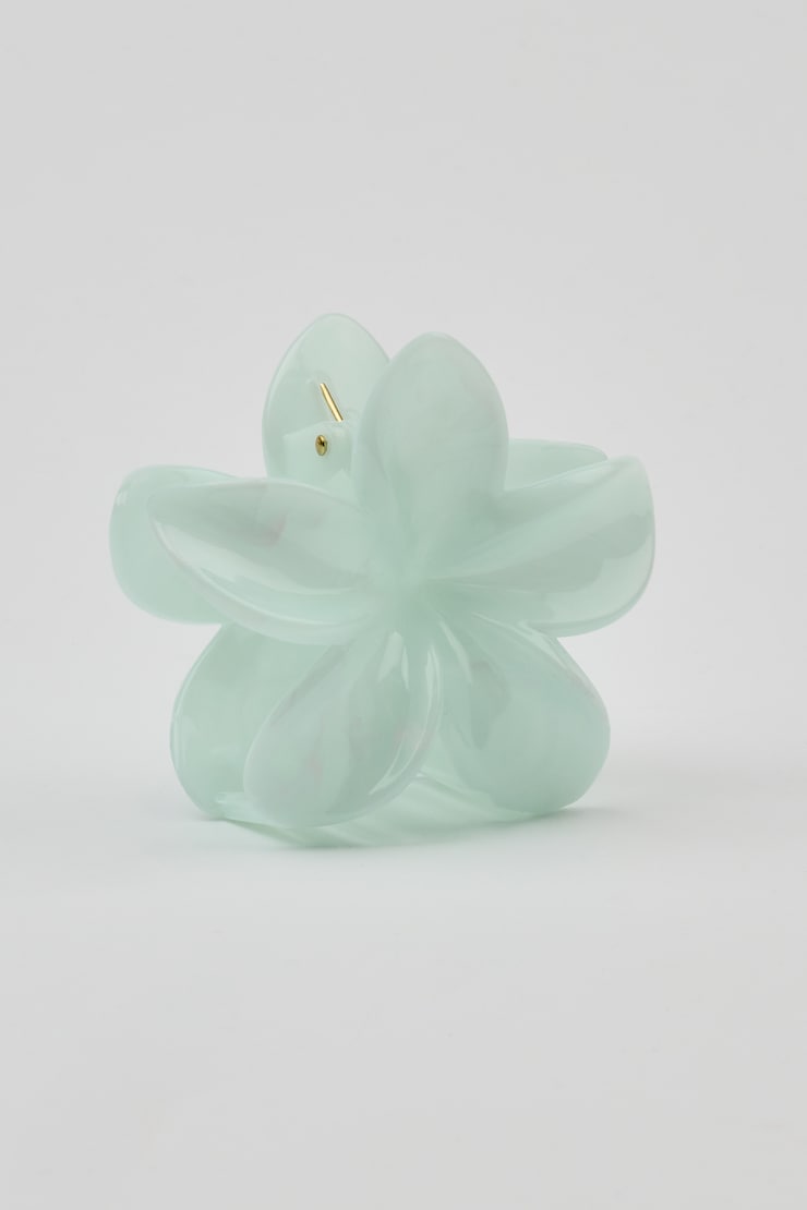 Flower Hair Claw Blue - Image 3