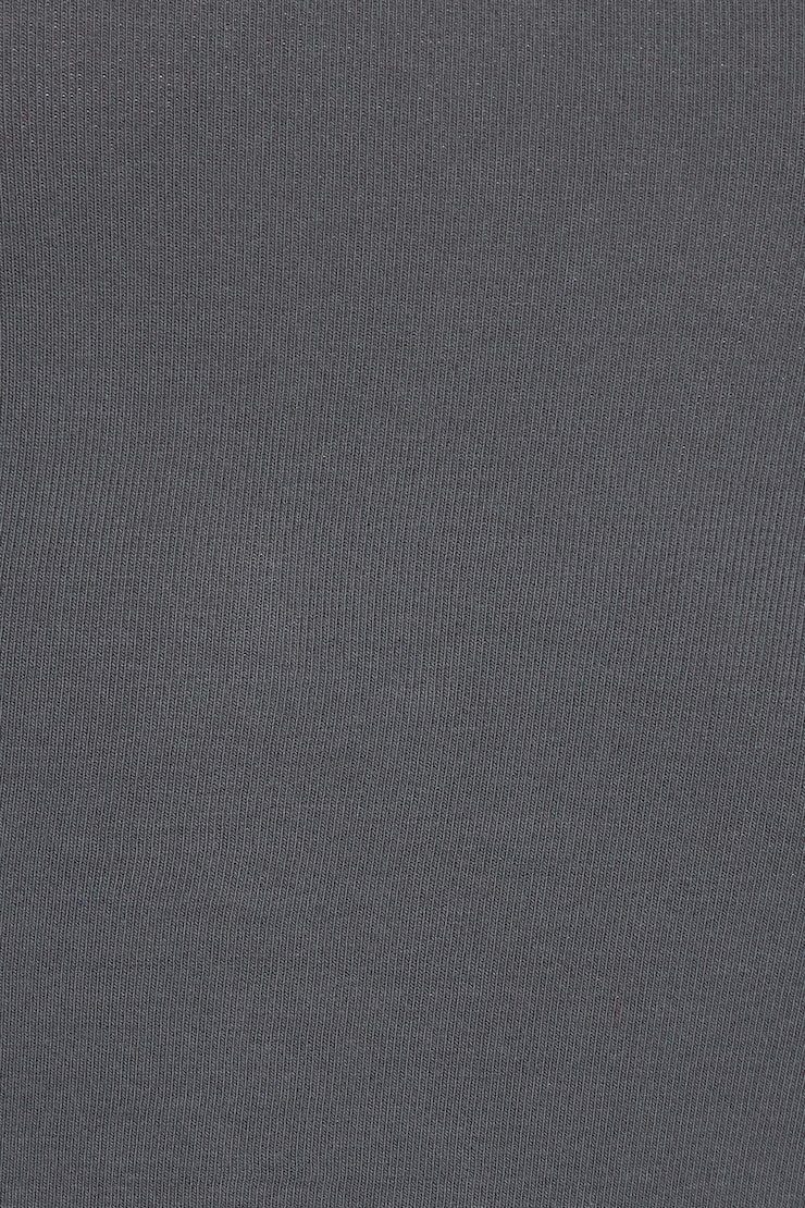 SuperSoft Crewneck Cropped T-Shirt Gray - Image 5