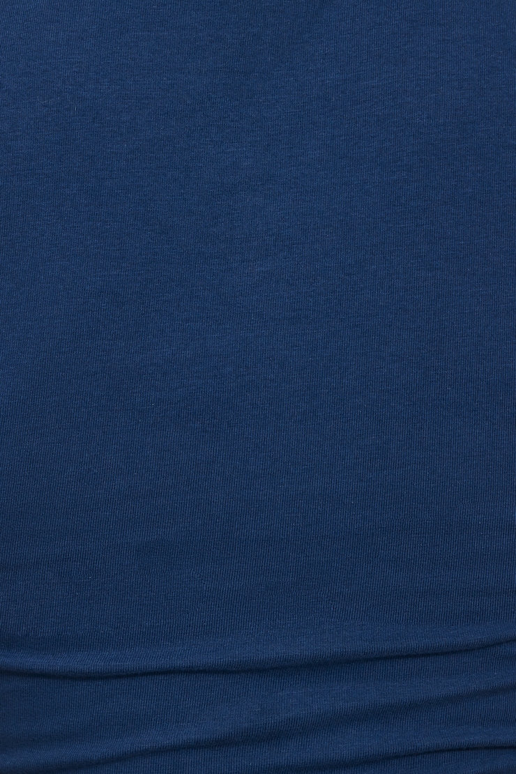 SuperSoft Crewneck Cropped T-Shirt Navy - Image 4