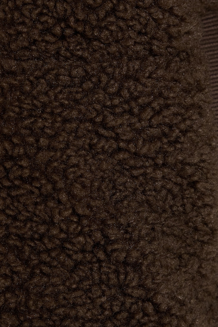 Sherpa Puffer Jacket Brown - Image 5