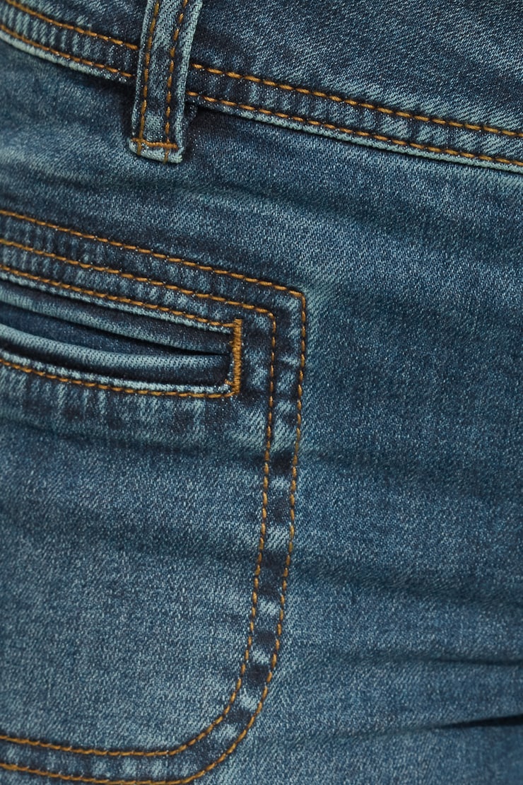 Low Rise Flare Jeans BLUE - Image 4