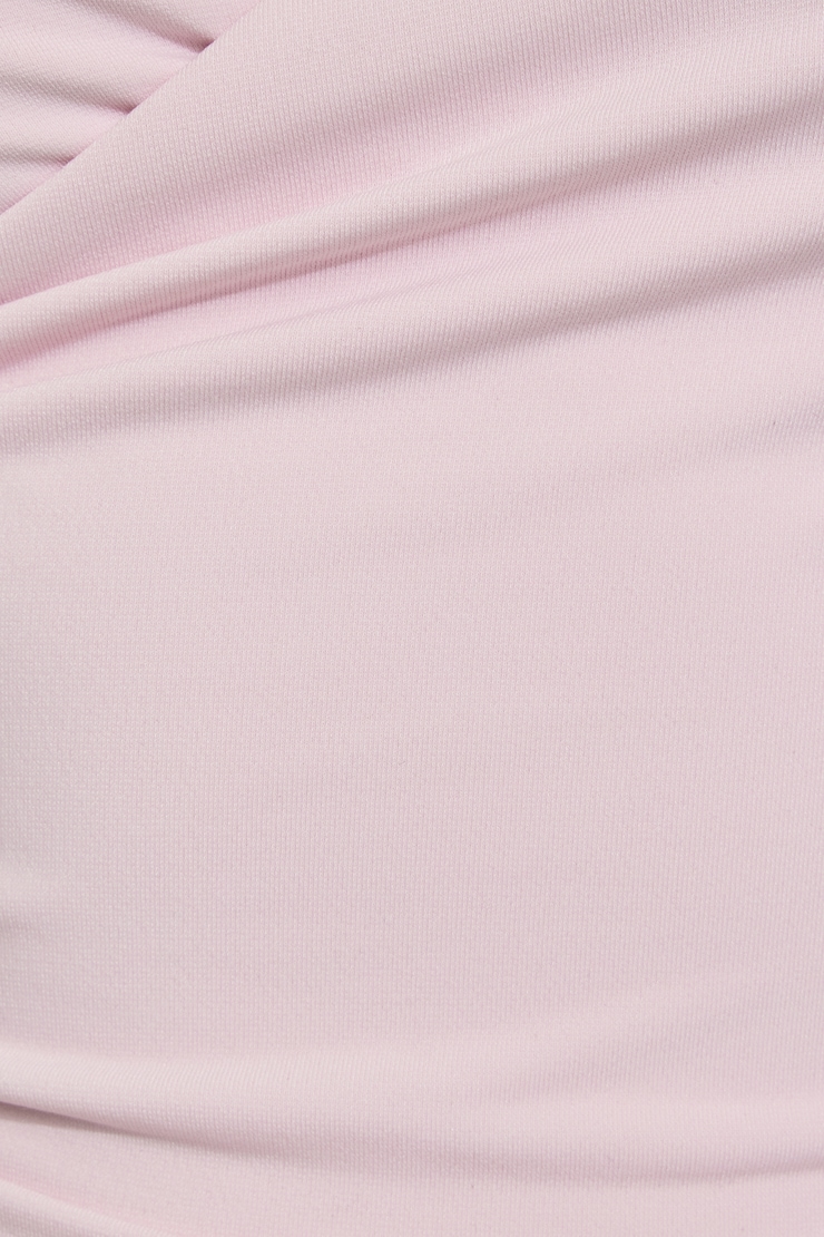 Crossover Shirred Cami Top Pink - Image 4