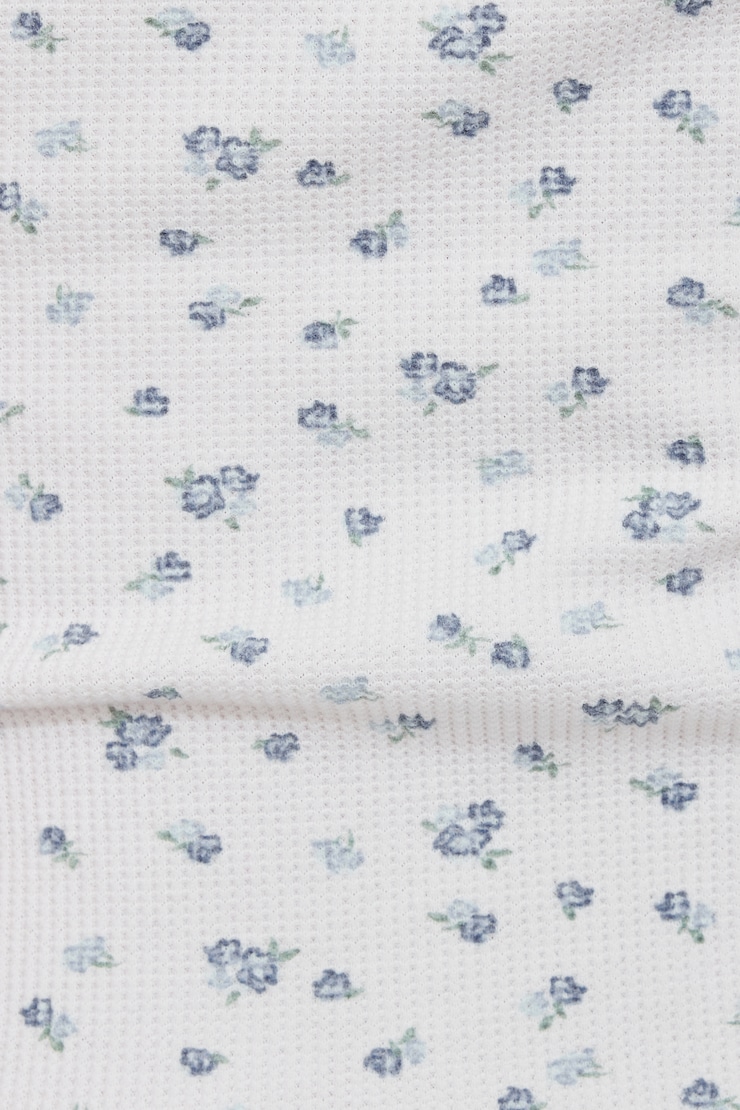 Waffle Picot Cami Top White - Image 4