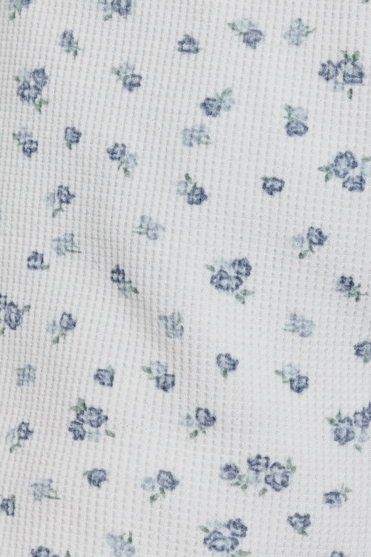 Waffle Picot Shorts White - Image 4