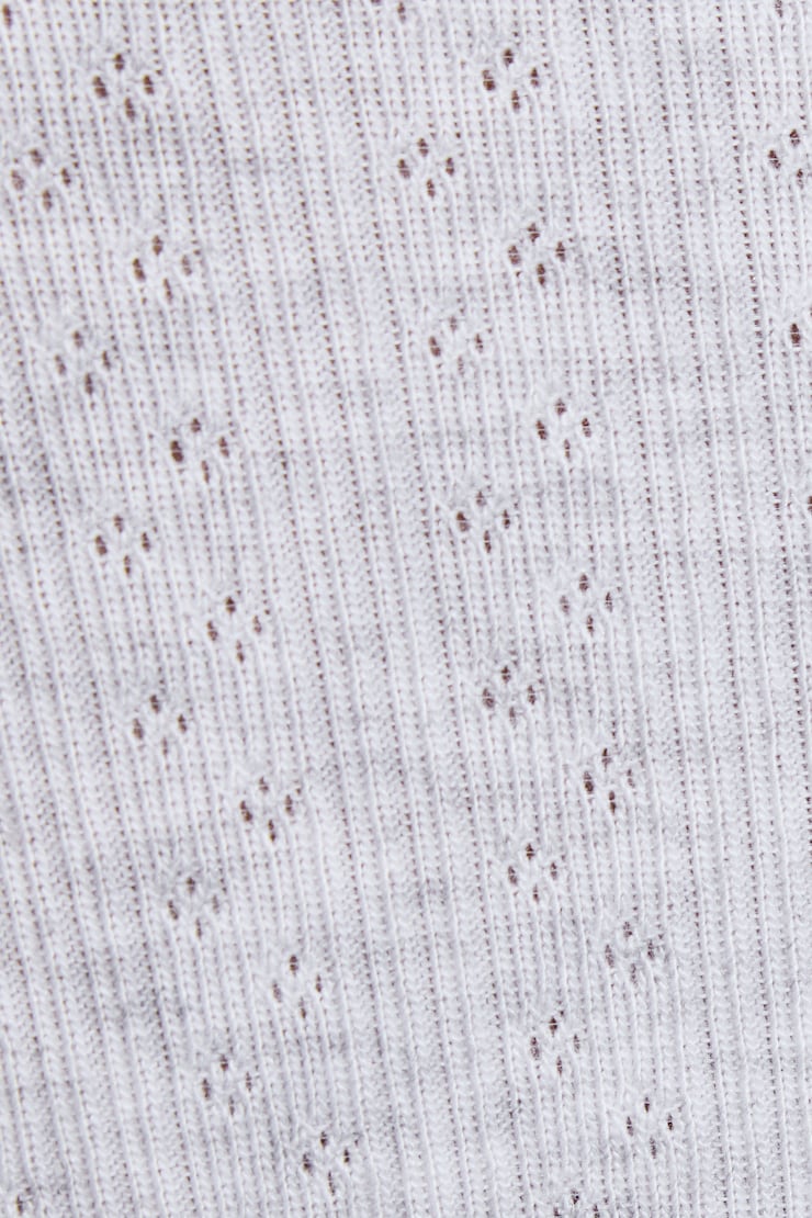 Pointelle V-Neck Cami Top GREYS - Image 5