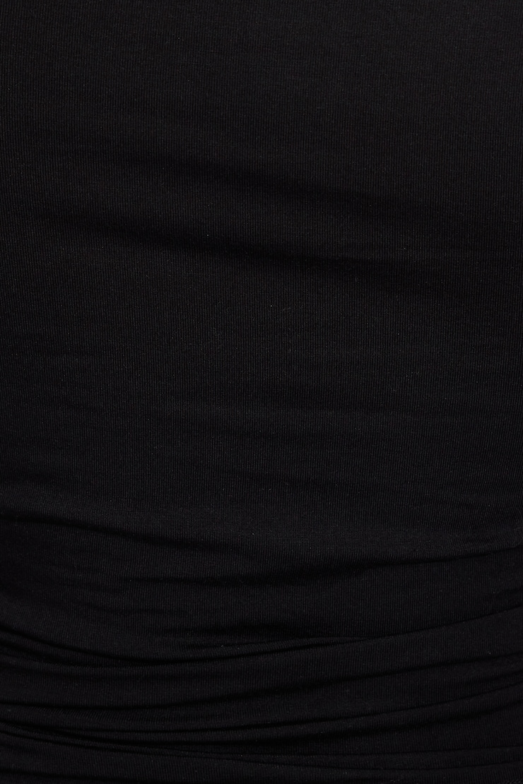 Smooth Long Sleeve Crewneck Top Black - Image 4