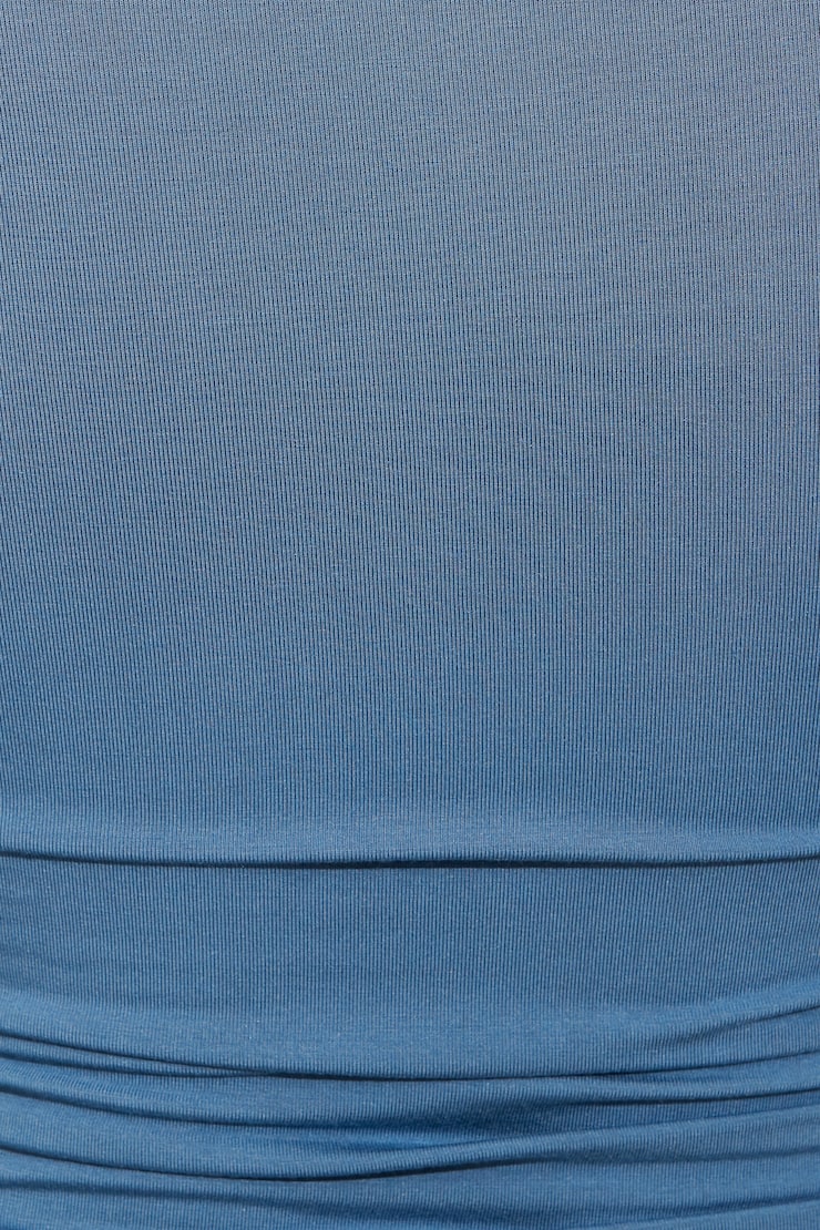 Smooth Long Sleeve Crewneck Top Blue - Image 4
