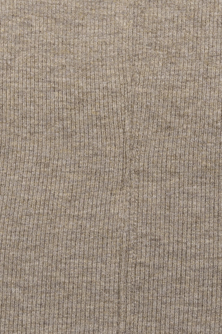 Serene Deep V-Neck Long Sleeve Top Brown - Image 4