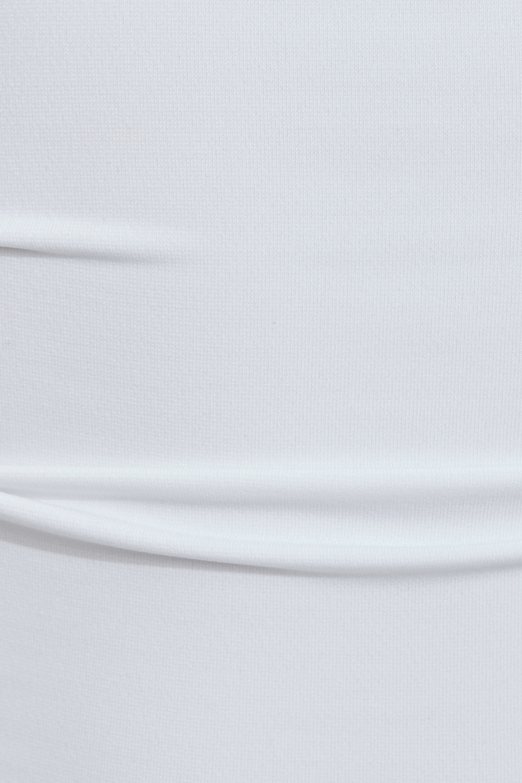 High Cowl Banded Bubble Top White - Image 4