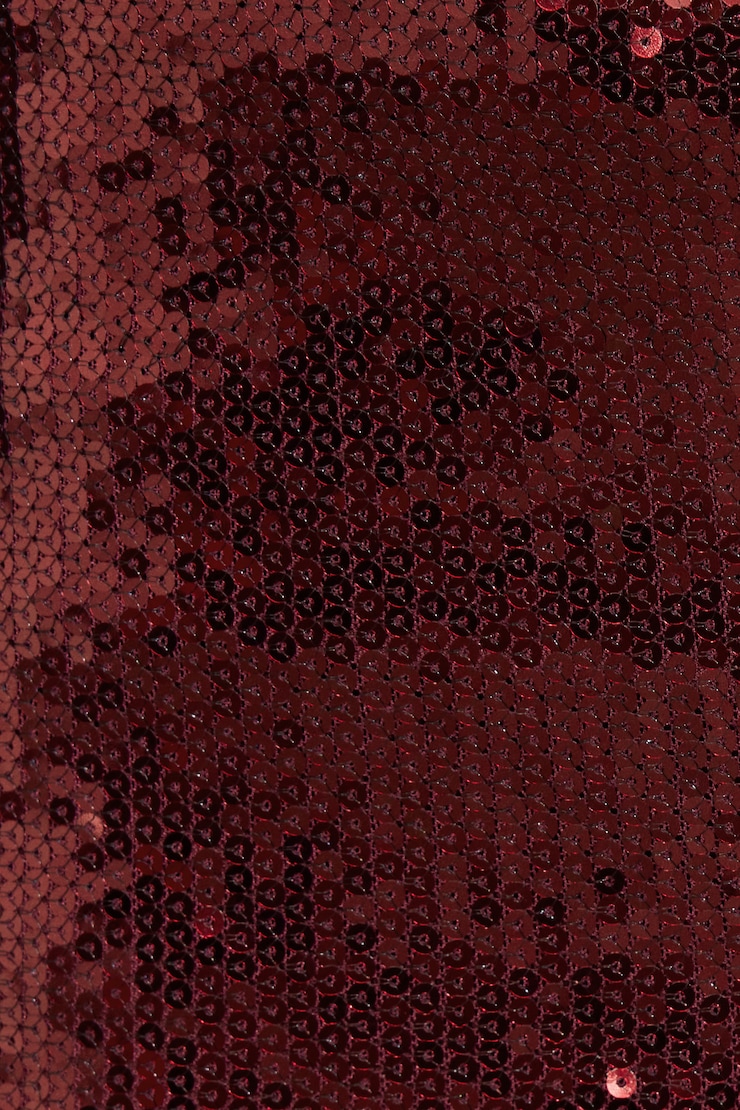 Micro Sequin Skort Burgundy - Image 4