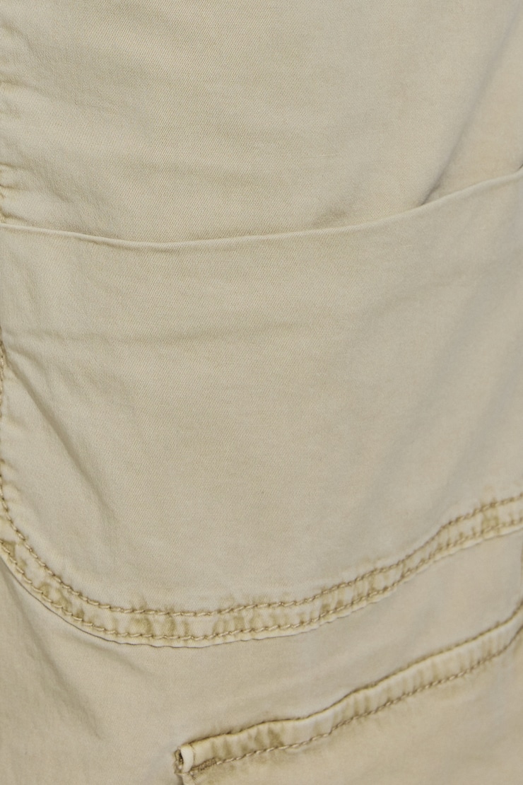Wide Cargo Pants Beige - Image 5