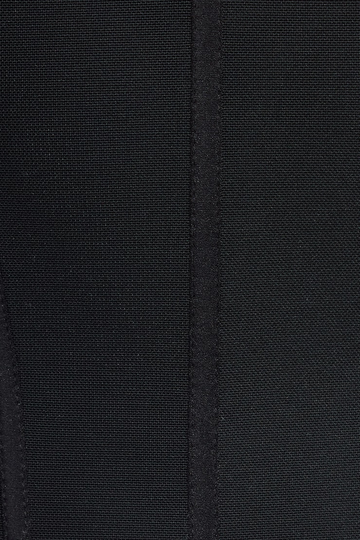 Plunge Halter Mesh Corset Top Black - Image 4