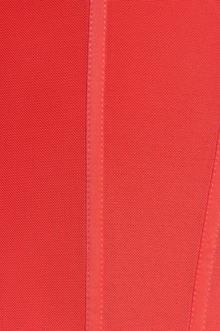 Plunge Halter Mesh Corset Top Pink - Image 4