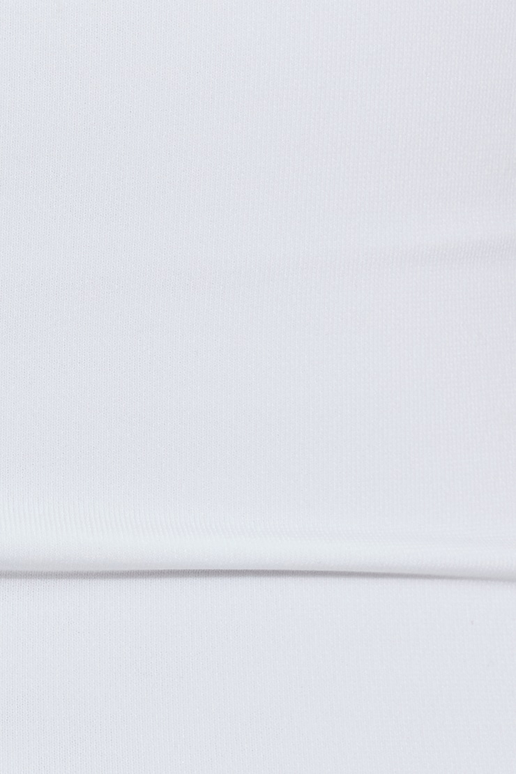 Shirred Low Back Halter Top White - Image 4