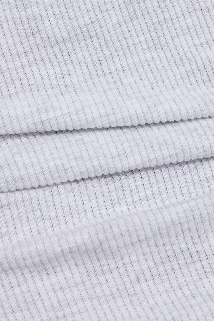 Scoop Ribbed Halter Top Gray - Image 4