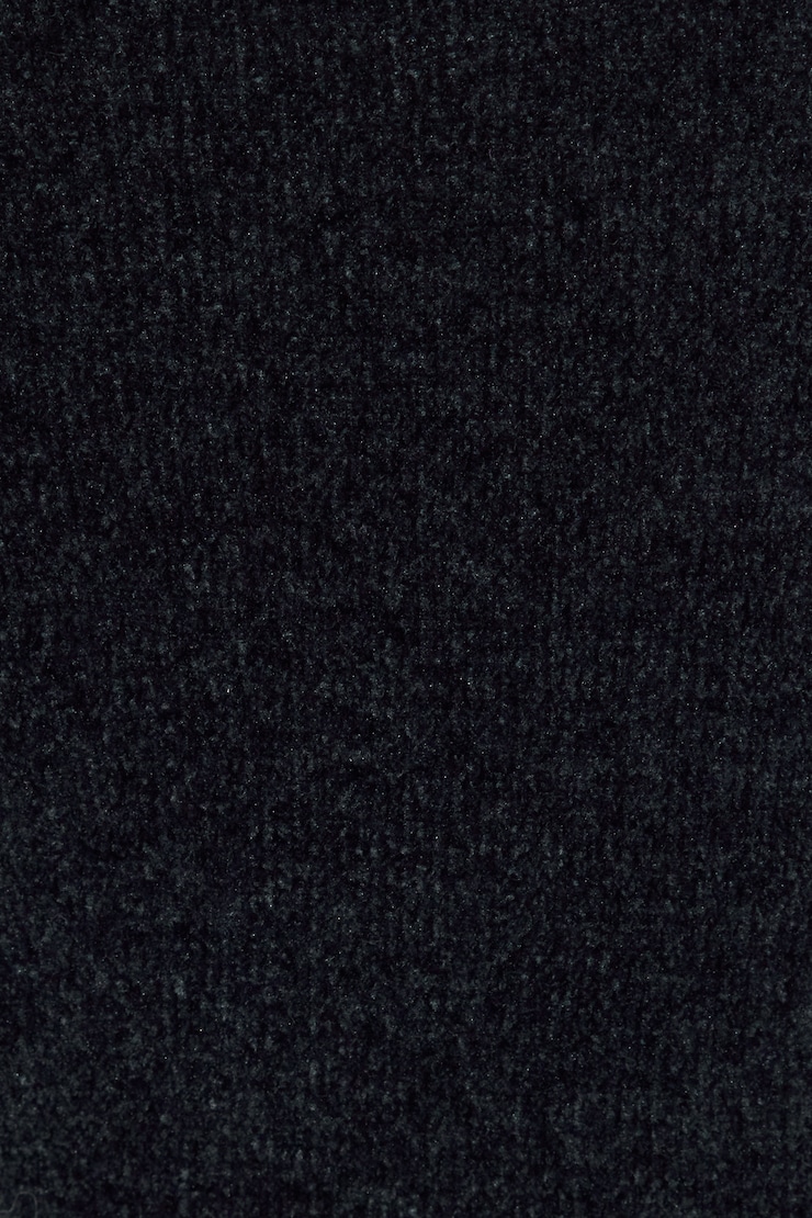 Chenille Tiny Strap V-Neck Cami Top Navy - Image 4