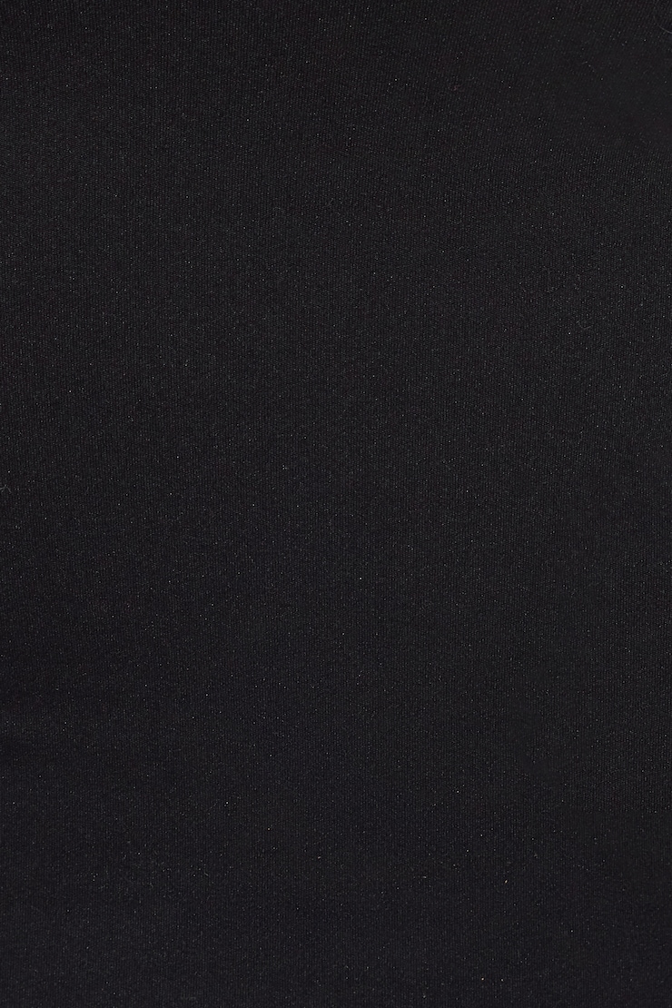 Sleek V-Neck Short Sleeve Top BLACK - Image 4