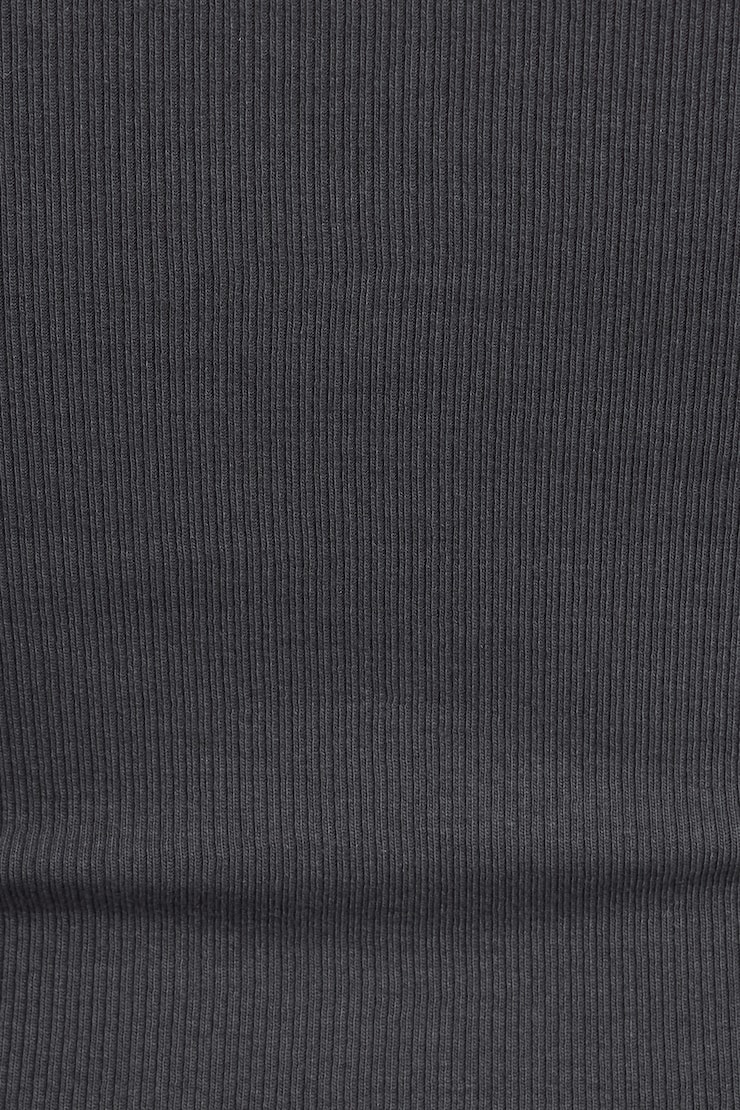 Ribbed Scoop Cami Top Gray - Image 5