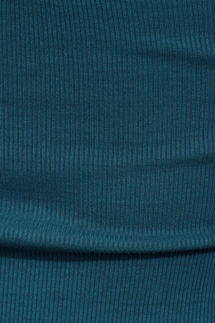 Ribbed Scoop Cami Top Blue - Image 4