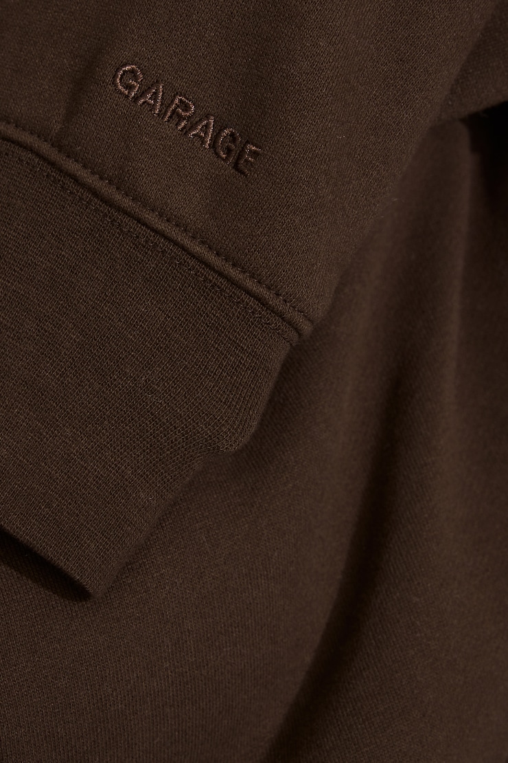 UltraFleece Cotton Zip Hoodie Brown - Image 4