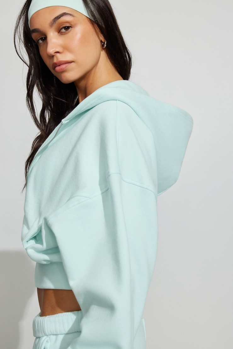 UltraFleece Cotton Zip Hoodie Blue - Image 2